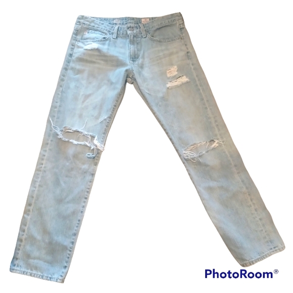 Ag Adriano Goldschmied Denim - AG Adriano Goldschmied Womens Light Wash Piper Crop Jean 29R